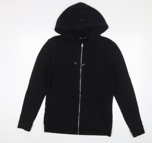 Womens UK Size M ASOS Black Full Zip Hoodie
