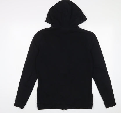 Womens UK Size M ASOS Black Full Zip Hoodie