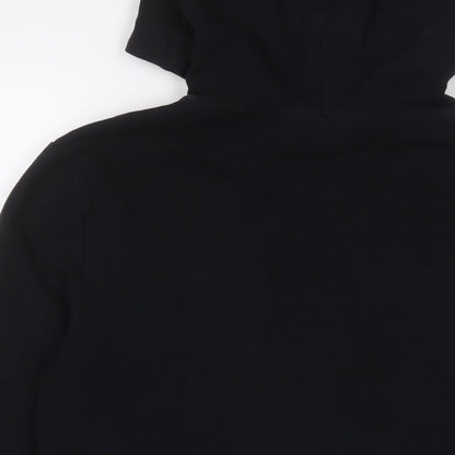 Womens UK Size M ASOS Black Full Zip Hoodie