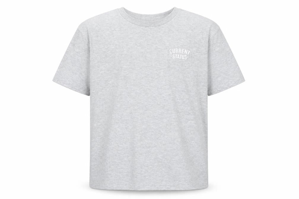 Marks & Spencer Boys Grey Cotton Basic T-Shirt Size 9-10 Years Crew Neck Pullover