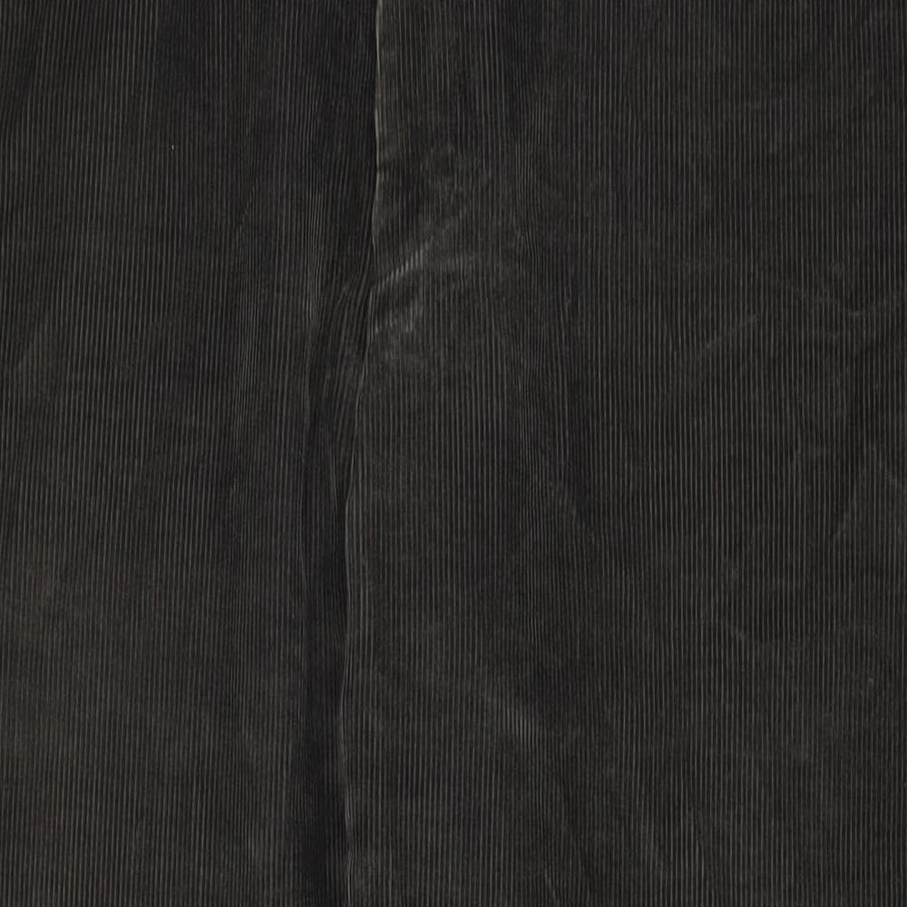 Marks and Spencer Mens Green Cotton Trousers Size 48 in L33 in Regular Zip - Long Leg