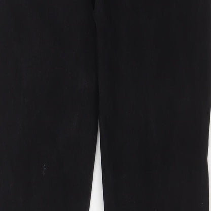 Marks and Spencer Womens Grey Cotton Skinny Jeans Size 16 L28 in Regular Zip