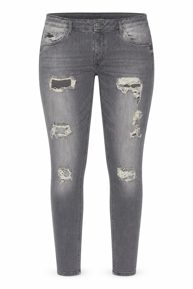 Womens UK Size 14 Denim & Co. Regular Fit Skinny Grey Jeans