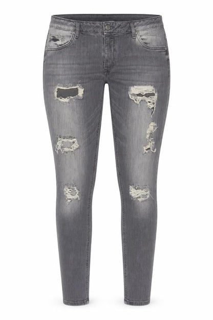Womens UK Size 14 Denim & Co. Regular Fit Skinny Grey Jeans