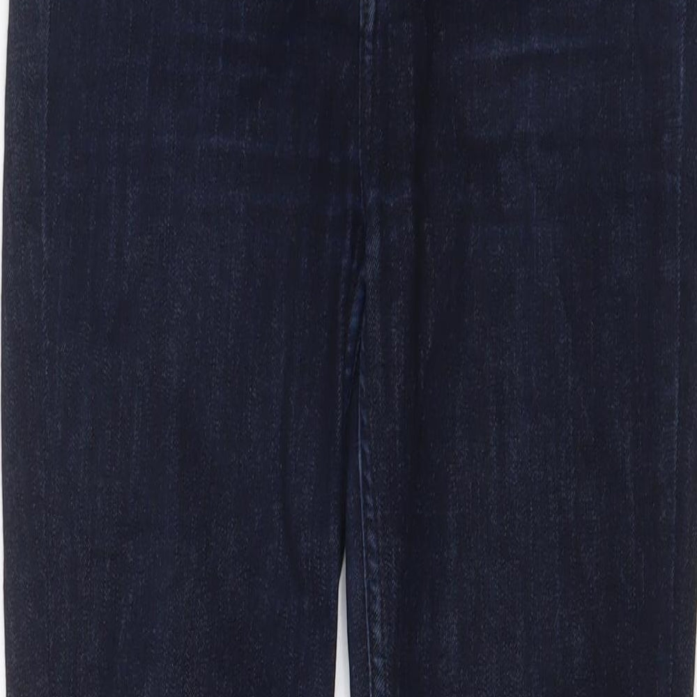 Lee Womens Blue Cotton Skinny Jeans Size 30 in L31 in Regular Zip