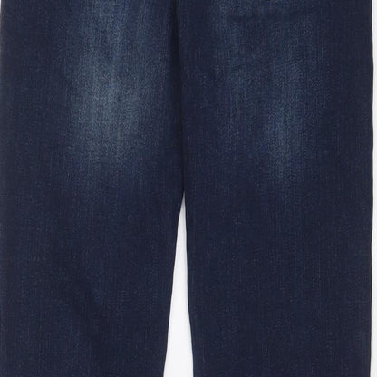 Denim & Co. Mens Blue Cotton Straight Jeans Size 28 in L30 in Slim Zip