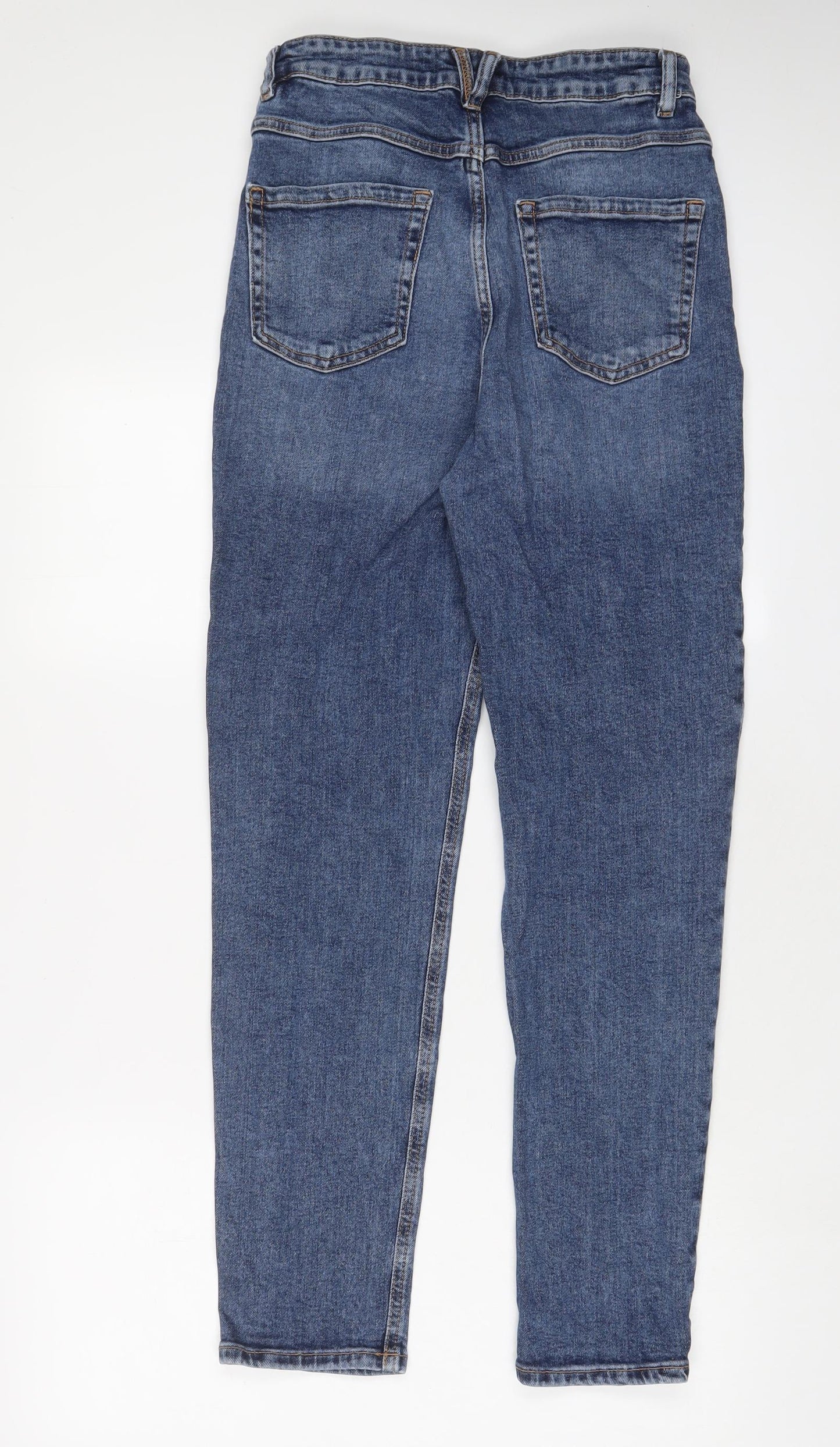 Womens UK Size 10 RESERVED Regular Fit Skinny Blue Jeans