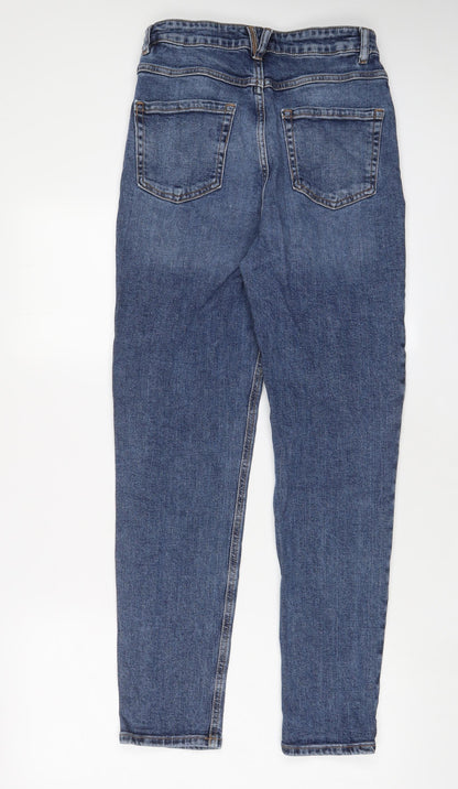 Womens UK Size 10 RESERVED Regular Fit Skinny Blue Jeans