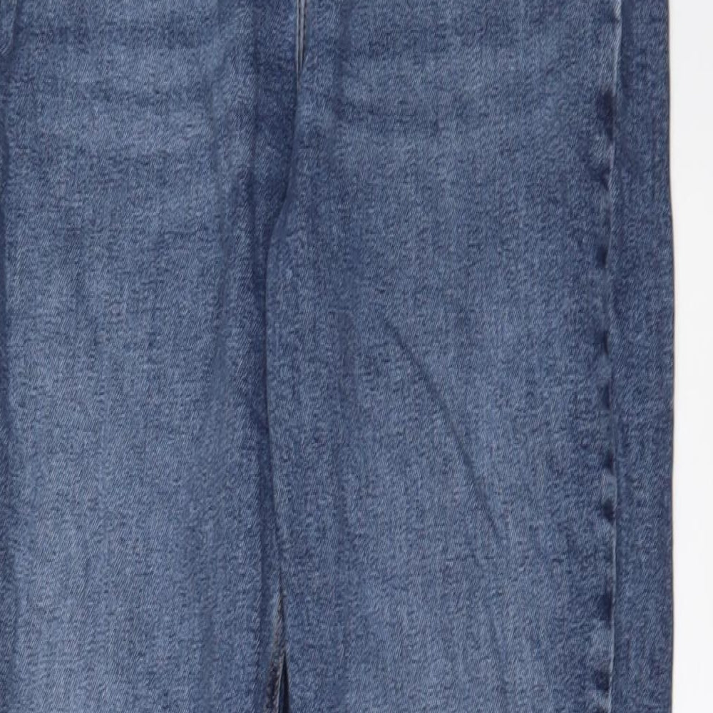 Womens UK Size 10 RESERVED Regular Fit Skinny Blue Jeans