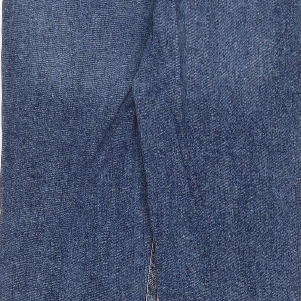 Womens UK Size 10 RESERVED Regular Fit Skinny Blue Jeans