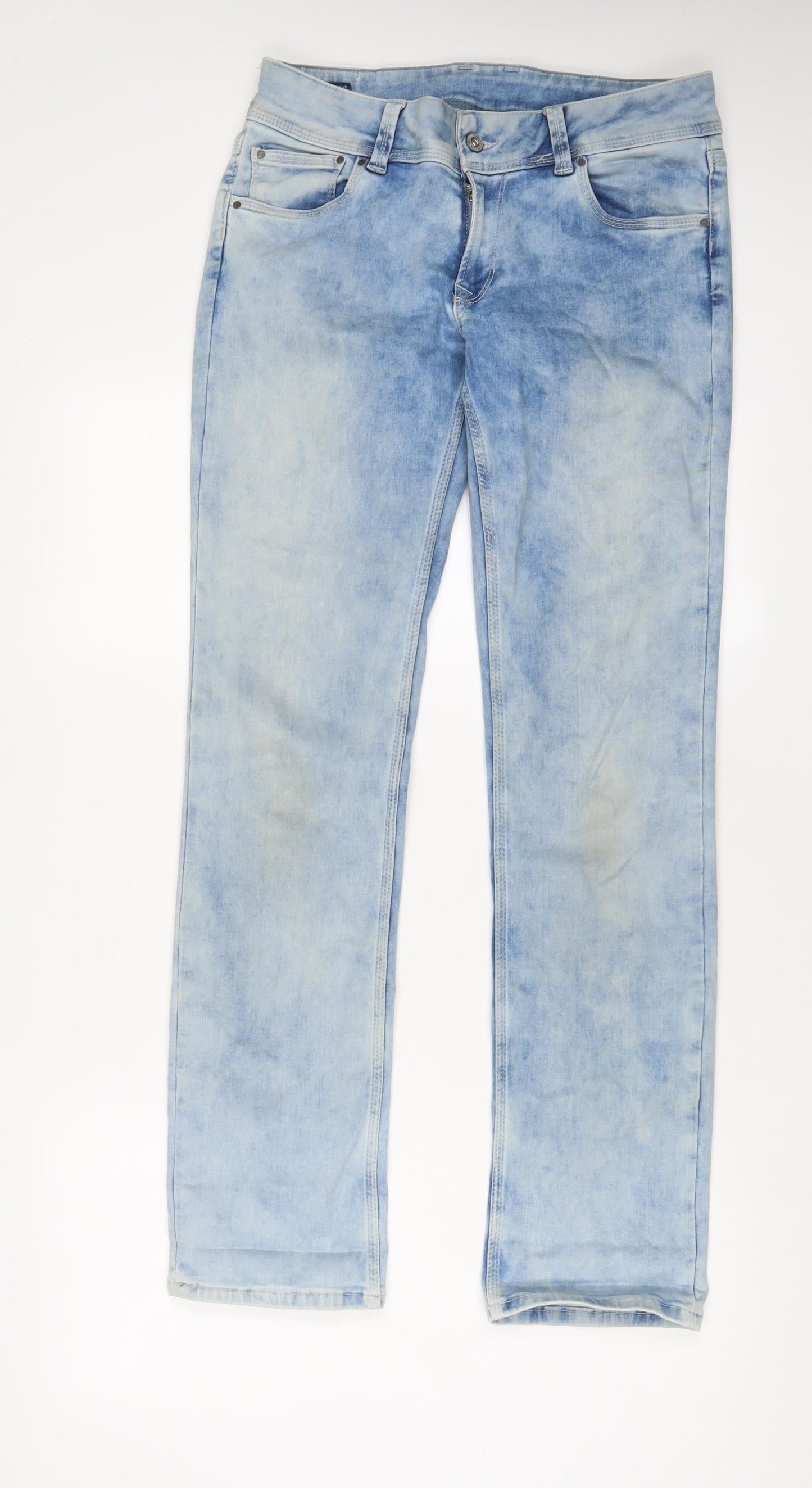 Mens UK Size 30 in Pepe Jeans Regular Fit Straight Blue Jeans