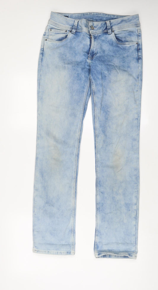 Mens UK Size 30 in Pepe Jeans Regular Fit Straight Blue Jeans
