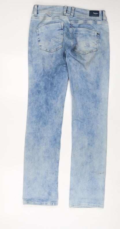 Mens UK Size 30 in Pepe Jeans Regular Fit Straight Blue Jeans