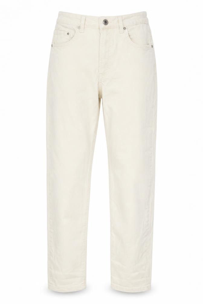 Womens UK Size 8 Stradivarius Regular Fit Straight Beige Jeans