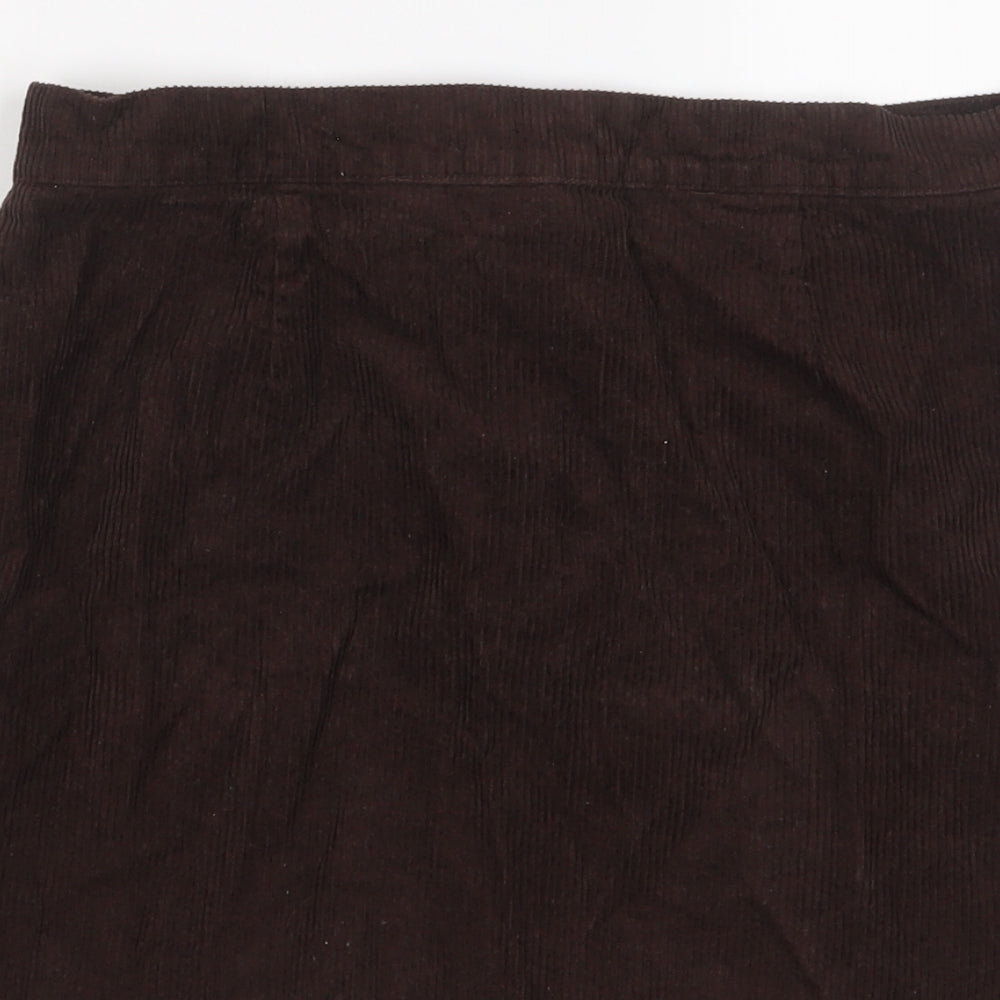 Womens UK Size 14 Denim & Co. A-Line Corduroy Skirt