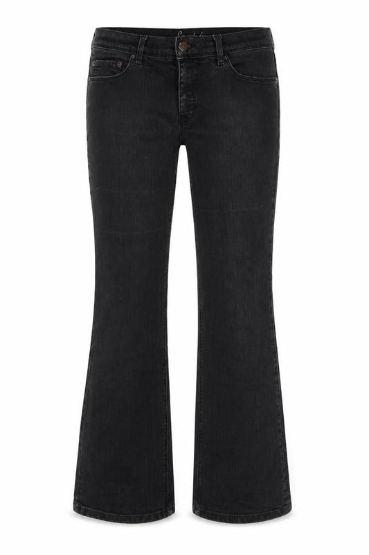 Womens UK Size 32 in Oasis Regular Fit Bootcut Grey Jeans