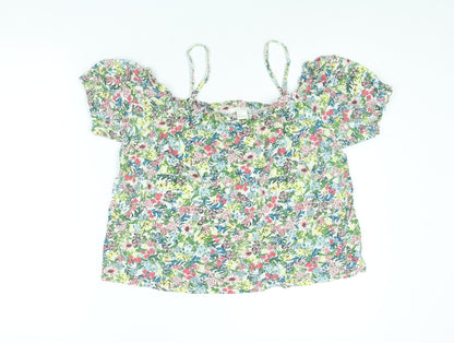 Womens UK Size S H&M Multicoloured Basic Blouse
