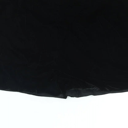 Autograph Girls Black Polyester Mom Shorts Size 13-14 Years Regular Zip