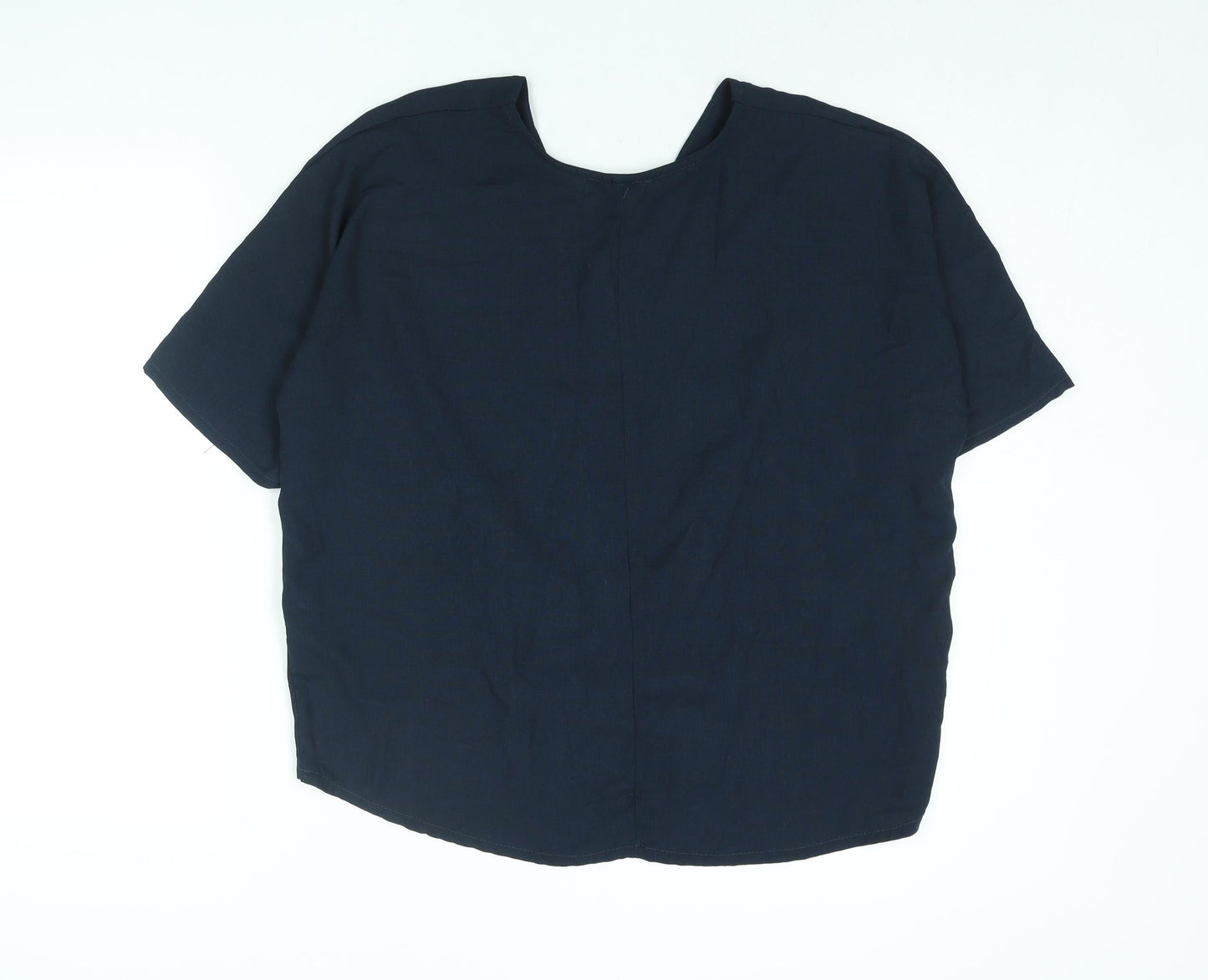 Womens UK Size 10 ESMARA Blue Basic Blouse