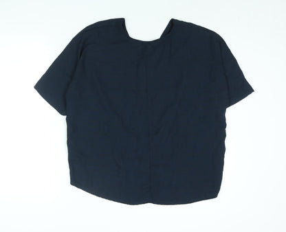 Womens UK Size 10 ESMARA Blue Basic Blouse