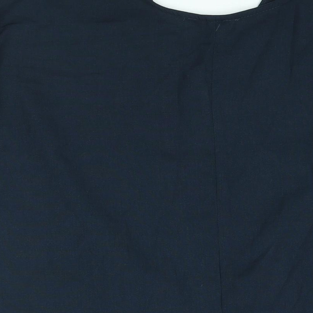 Womens UK Size 10 ESMARA Blue Basic Blouse