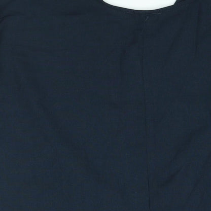 Womens UK Size 10 ESMARA Blue Basic Blouse