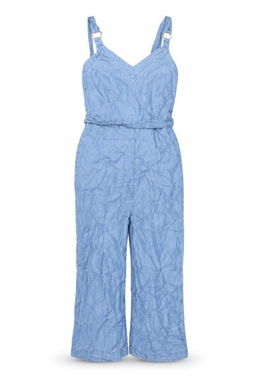 Womens UK Size 10 F&F One-Piece Blue Jumpsuit