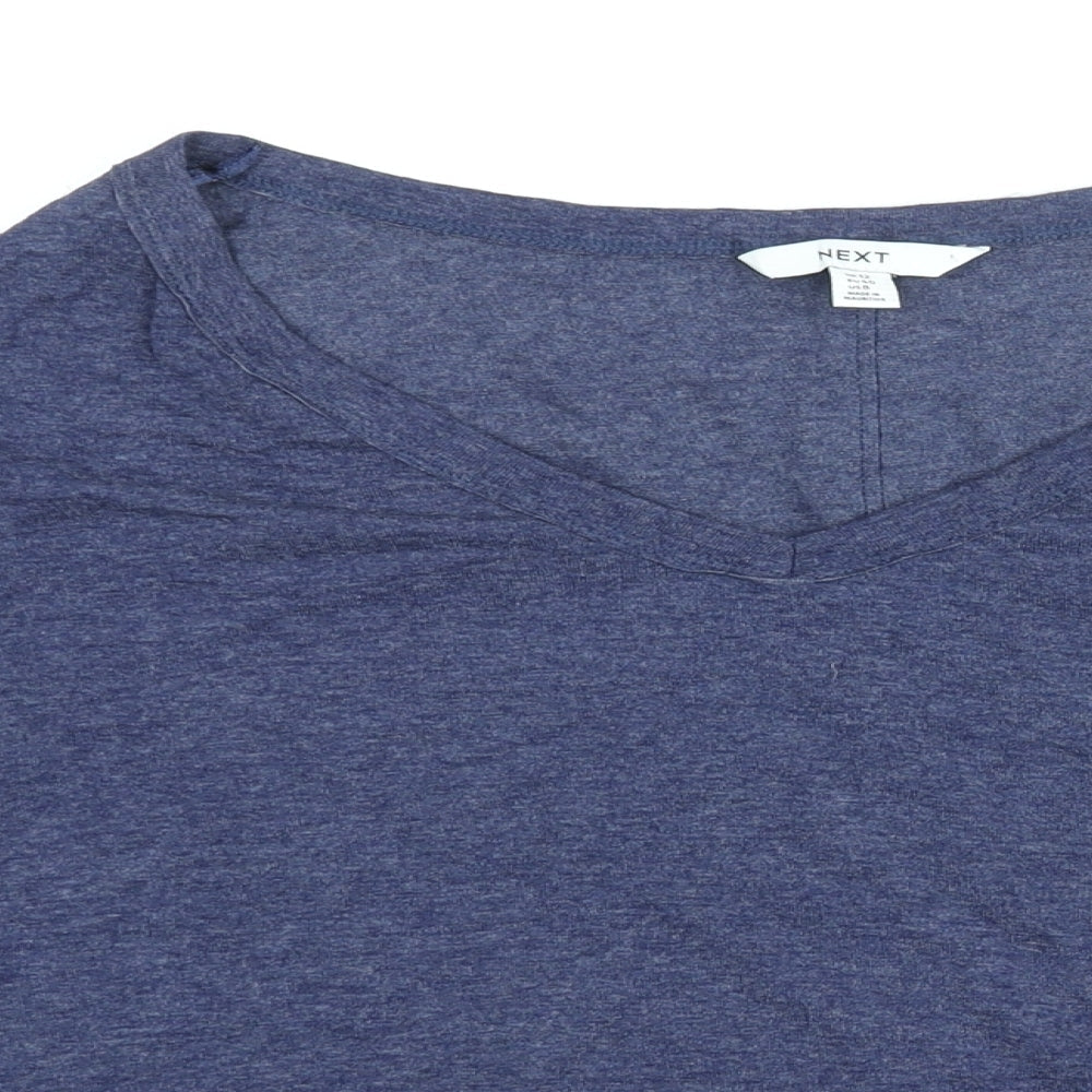 Womens UK Size 12 NEXT Blue Basic Blouse