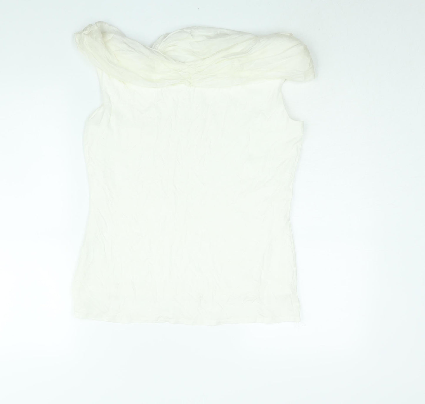 Womens UK Size 14 Principles White Basic Blouse