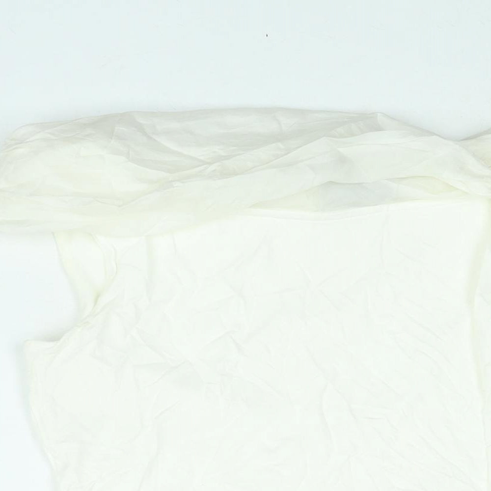 Womens UK Size 14 Principles White Basic Blouse
