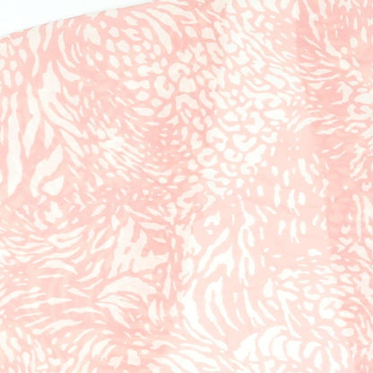 Boohoo Womens Pink Geometric Polyester Kimono Blouse Size 10 V-Neck - Size 10-12