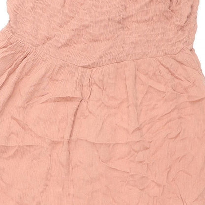 Miss Selfridge Womens Pink Polyester Jumpsuit One-Piece Size 12 L20 in Pullover