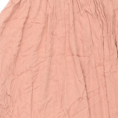 Miss Selfridge Womens Pink Polyester Jumpsuit One-Piece Size 12 L20 in Pullover