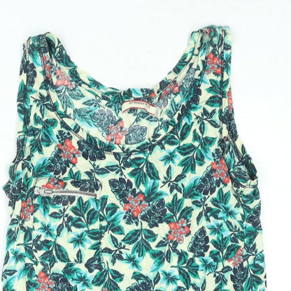 Springfield Womens Multicoloured Floral Polyester Camisole Blouse Size S Scoop Neck