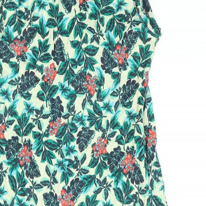 Springfield Womens Multicoloured Floral Polyester Camisole Blouse Size S Scoop Neck