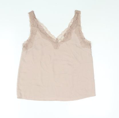 Womens UK Size 8 H&M Brown Camisole Blouse