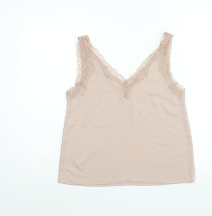 Womens UK Size 8 H&M Brown Camisole Blouse