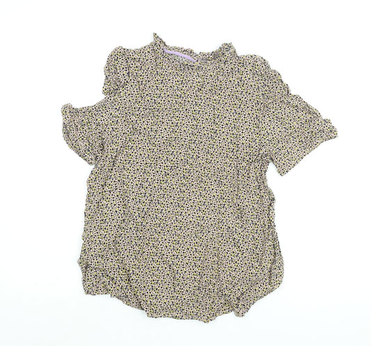 Womens UK Size 12 Numph Multicoloured Basic Blouse