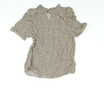Womens UK Size 12 Numph Multicoloured Basic Blouse