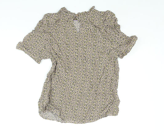 Womens UK Size 12 Numph Multicoloured Basic Blouse