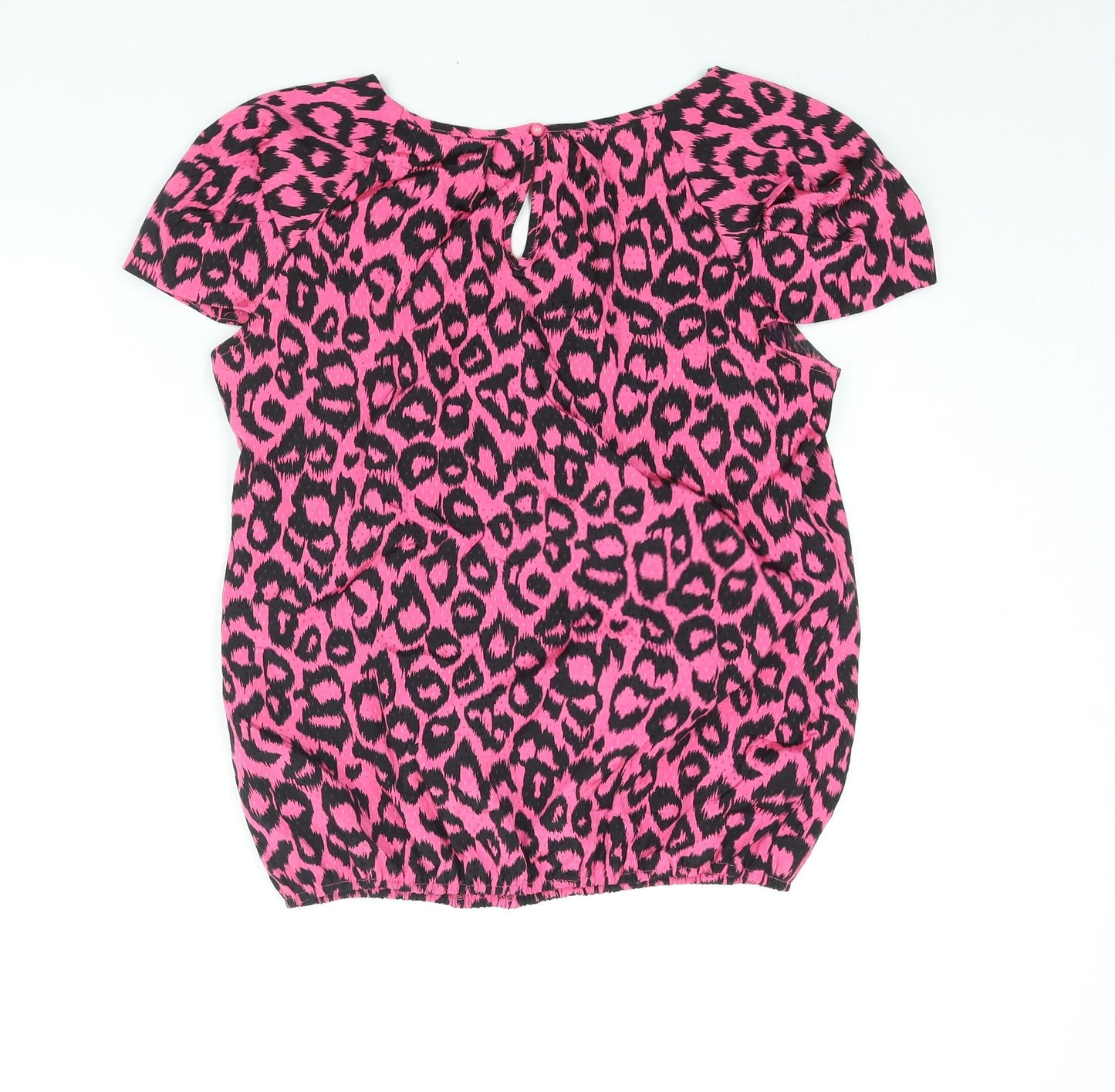Womens UK Size 14 River Island Pink Basic Blouse