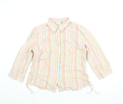Womens UK Size 18 NEXT Multicoloured Basic Button-Up