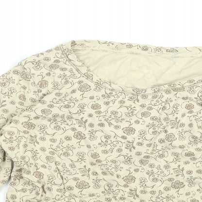 Womens UK Size S M&Co Beige Basic T-Shirt