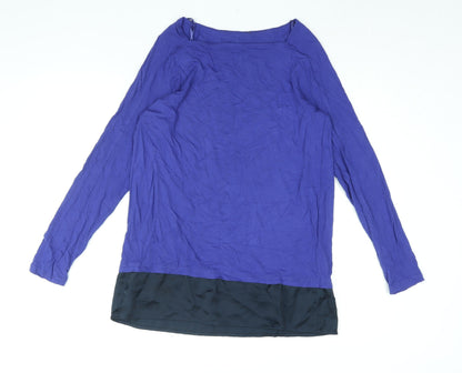 Womens UK Size 14 Marks and Blue Basic Blouse