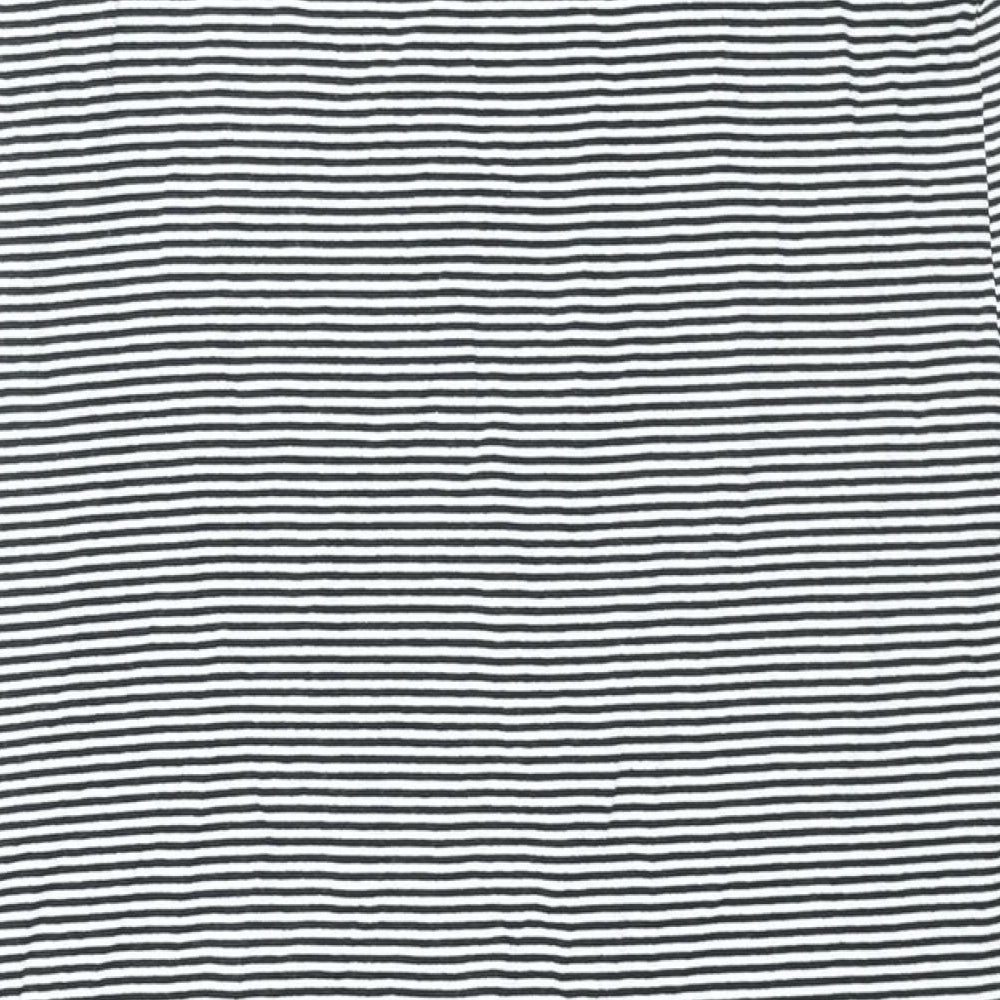 Blooming Marvellous Womens Blue Striped Viscose Tank Dress Size 14 Scoop Neck Pullover