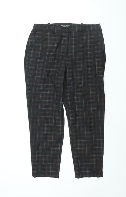 Womens UK Size 12 Dorothy Perkins Regular Fit  Black Trousers