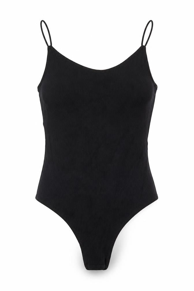 Womens UK Size S H&M One-Piece Black Bodysuit