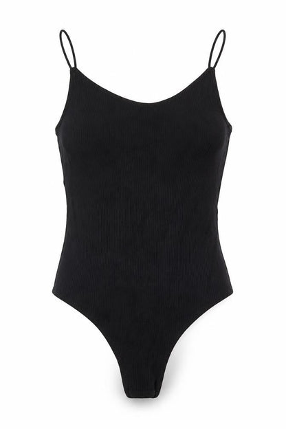 Womens UK Size S H&M One-Piece Black Bodysuit