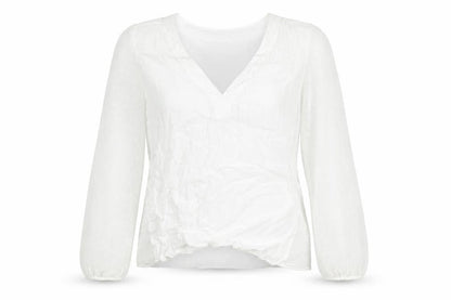 Womens UK Size L Zara White Basic Blouse