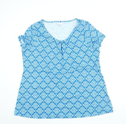 Womens UK Size 20 Julipa Blue Basic Blouse